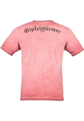 OS-Trachten Trachtenshirt Praiol Kurzarm T-Shirt Rot/Braun/Orange