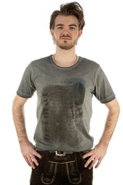Trachtenshirt Praiol Kurzarm T-Shirt mit Motivdruck
