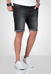 Alessandro Salvarini Shorts ASDomerikoo mit Knopfverschluss Dunkelgrau/Schwarz/Grau/Dunkelblau/Hellgrau/Blau