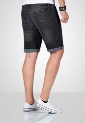 Alessandro Salvarini Shorts ASDomerikoo mit Knopfverschluss Dunkelgrau/Schwarz/Grau/Dunkelblau/Hellgrau/Blau
