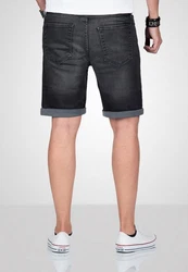Alessandro Salvarini Shorts ASDomerikoo mit Knopfverschluss Dunkelgrau/Schwarz/Grau/Dunkelblau/Hellgrau/Blau