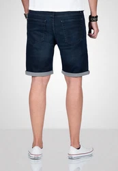 Alessandro Salvarini Shorts ASDomerikoo mit Knopfverschluss Blau/Dunkelblau/Hellblau