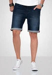 Alessandro Salvarini Shorts ASDomerikoo mit Knopfverschluss Blau/Dunkelblau/Hellblau