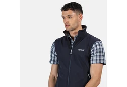 Regatta Funktionsjacke Weste Softshell Bradwell III Dunkelblau/Pastell/Blau