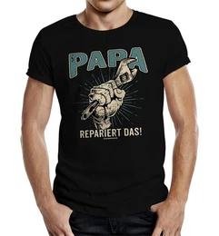 T-Shirt Geschenk fr Vter zum Vatertag - Papa repariert das