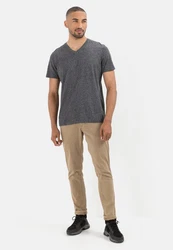camel active T-Shirt Dunkelgrau/Hellgrau/Grau/Dunkelblau