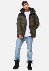 Indicode Winterjacke Krem Dunkelgrün/Grün