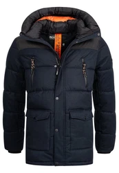Indicode Winterjacke Krem Dunkelblau/Hellblau
