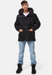 Indicode Winterjacke Krem Schwarz