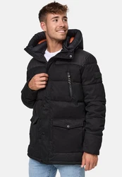 Indicode Winterjacke Krem Schwarz