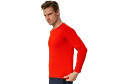 dressforfun Langarm-Shirt Männer Rot/Orange