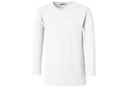 dressforfun Langarm-Shirt Männer Weiß/Creme/Dunkelblau
