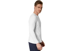 dressforfun Langarm-Shirt Männer Weiß/Creme/Dunkelblau