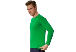 dressforfun Langarm-Shirt Männer Grün/Neonfarben