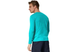 dressforfun Langarm-Shirt Männer Türkis/Grün