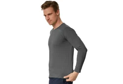 dressforfun Langarm-Shirt Männer Grau/Dunkelgrau/Hellgrau