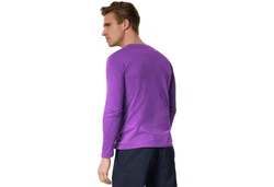 dressforfun Langarm-Shirt Männer Dunkelblau/Lila/Fliederfarben