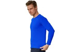 dressforfun Langarm-Shirt Männer Blau