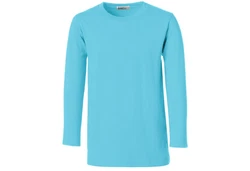 dressforfun Langarm-Shirt Männer Türkis/Hellblau/Blau