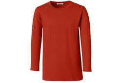 dressforfun Langarm-Shirt Männer Orange/Rot/Braun
