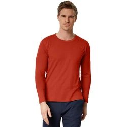 dressforfun Langarm-Shirt Männer Orange/Rot/Braun