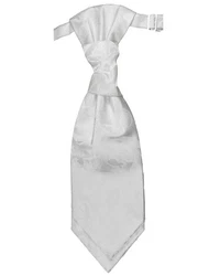 Paul Malone Anzugweste Herren Hochzeitsweste mit Plastron Set (V19) weiß (V17)