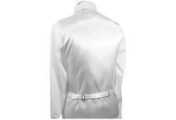 Paul Malone Anzugweste Herren Hochzeitsweste mit Plastron Set (V19) weiß (V17)