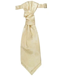 Paul Malone Anzugweste Herren Hochzeitsweste mit Plastron Set (V19) creme (V19)