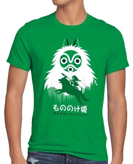 style3 Print-Shirt Herren T-Shirt Mononoke Hime