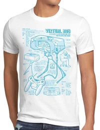 Print-Shirt Herren T-Shirt Virtual Boy 32Bit videospiel nintendo konsole gamer super n64 nes