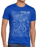 style3 Print-Shirt Virtual Boy 32Bit Hellblau/Blau/Dunkelblau