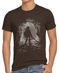 style3 Print-Shirt Link Explorer Hyrule Wind Waker Dunkelbraun/Khaki/Braun/Dunkelgrün