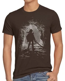 Print-Shirt Herren T-Shirt Link Explorer boy hyrule gamer switch Hyrule game Wind Waker