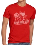 style3 T-Shirt Super Saiya Gym Dragonball Z GT Songoku DBZ Daima Rot