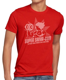 style3 T-Shirt Super Saiya Gym Dragonball Z GT Songoku DBZ Daima Rot style3 T-Shirt Super Saiya Gym Dragonball Z GT Songoku DBZ Daima Rot