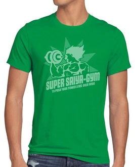 style3 T-Shirt Super Saiya Gym Dragonball Z GT Songoku DBZ Daima Grün/Silber/Dunkelgrün style3 T-Shirt Super Saiya Gym Dragonball Z GT Songoku DBZ Daima Grün/Silber/Dunkelgrün