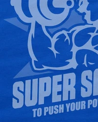 style3 T-Shirt Super Saiya Gym Dragonball Z GT Songoku DBZ Daima Hellblau/Silber