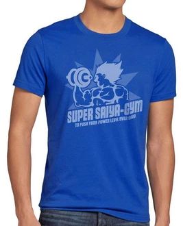 style3 T-Shirt Super Saiya Gym Dragonball Z GT Songoku DBZ Daima Hellblau/Silber style3 T-Shirt Super Saiya Gym Dragonball Z GT Songoku DBZ Daima Hellblau/Silber