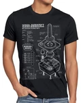 style3 Print-Shirt Herren T-Shirt VCS Computer Joystick Classic Gamer Retro Schwarz/Dunkelgrau