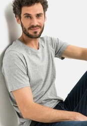 camel active T-Shirt Grau/Hellgrau