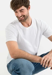camel active T-Shirt Weiß/Creme