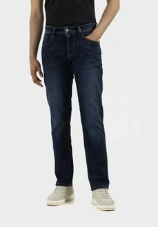 camel active Regular-fit-Jeans 5-Pocket Dunkelblau/Blau