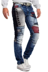 Cipo & Baxx 5-Pocket-Jeans Biker Hose BA-CD574 Blau