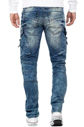 Cipo & Baxx Bikerjeans Freizeit Hose BA-CD523 Blau