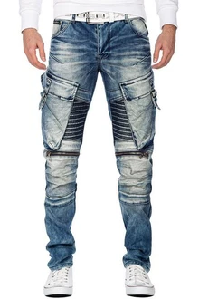 Cipo & Baxx Bikerjeans Freizeit Hose BA-CD523