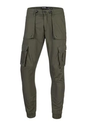 Indicode Cargohose Leonard Dunkelgrün/Khaki