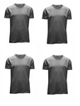 Jack & Jones T-Shirt (4er Pack) Dunkelgrau/Grau/Dunkelgrün