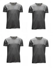 Jack & Jones T-Shirt (4er Pack) Dunkelgrau/Grau/Dunkelgrün