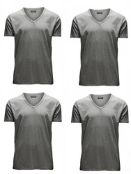 Jack & Jones T-Shirt (4er Pack) Dunkelgrau/Grau/Hellgrau