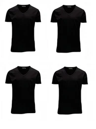 T-Shirt 4er Pack Herren T-Shirt (4-tlg) mit Stretch